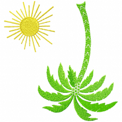 Flowers And Tree Embroidery Design 3